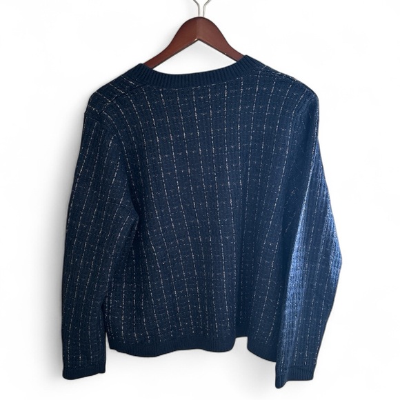 NWT - ANRABESS - Navy Blue Cardigan with Button Details - XL - Picture 4 of 4